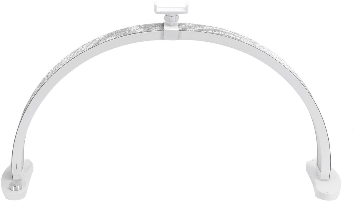 Halve Maan Nagellamp – 280 LEDs – Schaduwvrij Licht – Nagel & Wimper Studio Lamp – Met Telefoonhouder