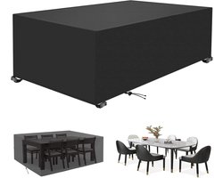 Tuinmeubelhoezen - Patio bescherming - Buitenmeubels beschermen - Zware 420D Oxford stof - 315x170x90cm - Zwart