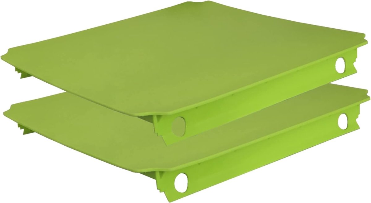 Uitbreidingsplaten - Klimrekonderdelen - Spelen en klimmen - Modulair en uitbreidbaar - 40 x 40 cm - Appelgroen