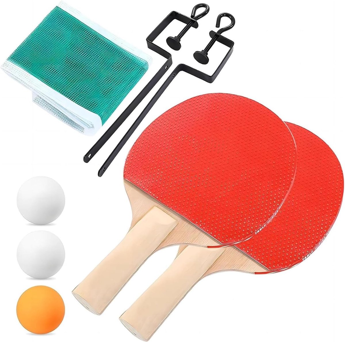 Tafeltennis Set - Pingpong Spel - Thuis Spelen - Universeel Net - N.v.t. - Meerkleurig