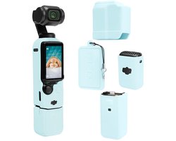 Kraftverdia Beschermhoes voor DJI Osmo Pocket 3 -Silicone - Cover - Action Cam Accessoires -Blauw