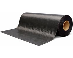 Dakafdichtende folie - Bitumen dakbedekking - Dak reparatie - Zelfklevend - 1 x 10 m - Zwart