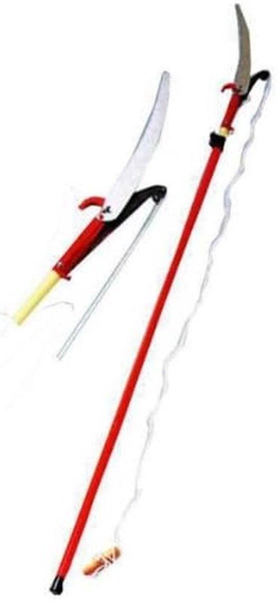 Telescopische Snoeischaar - Takken Snoeier - Hoge Takken Snoeien - Verstelbare Lengte - 173-283 cm - Rood