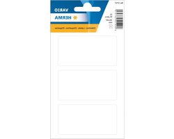 HERMA 3757 multifunctionele etiketten groot (34 x 67 mm, 7 velles, papier, mat) zelfklevend, permanent klevende huishoudelabels voor handschrift, 21 stickers, wit
