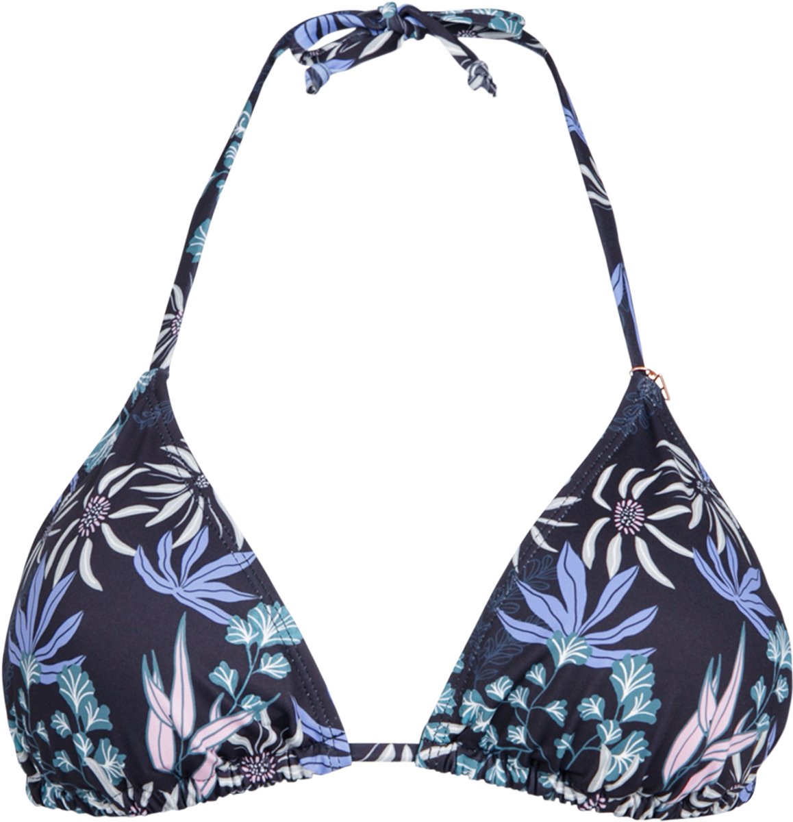 Brunotti Novalee-Print Bikini Topje Dames Triangel Bikini Top 40 Zwart