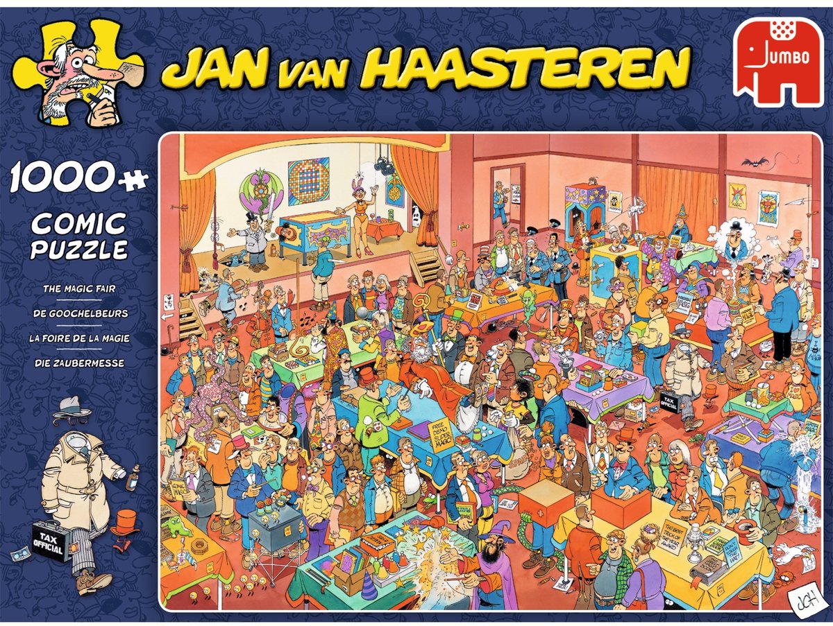 Jan van Haasteren - De Goochelbeurs - 1000 stukjes puzzel — afbeelding 6