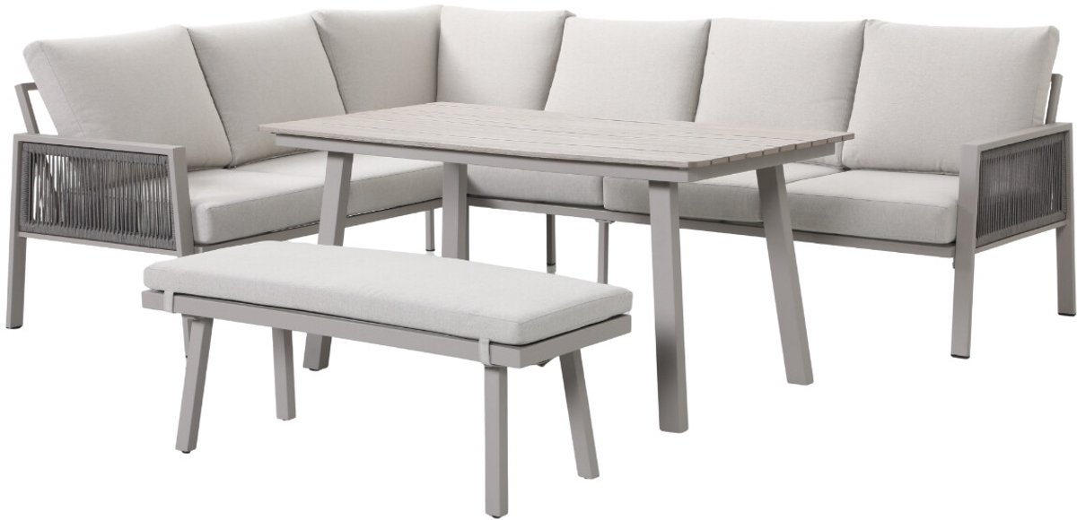 Novi Teun lounge dining set 4-delig - zand