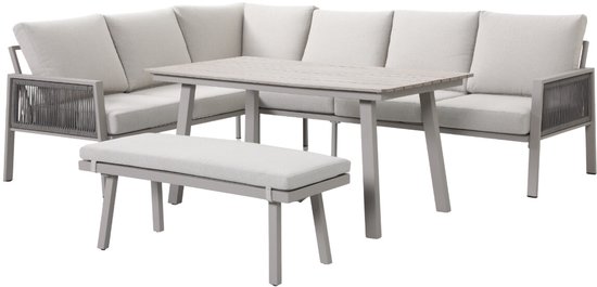 Novi Teun lounge dining set 4-delig - zand