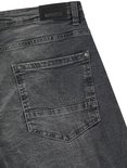 Grijze denim jeans met een zwart Riverso label.