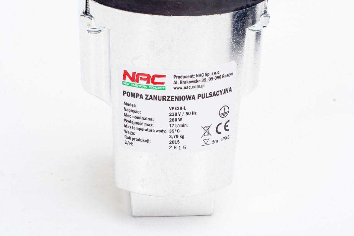 NAC VPE28-L Serie - Membranen Waterpomp - 280W - C3/4 Aansluiting - Voor Schoon Water
