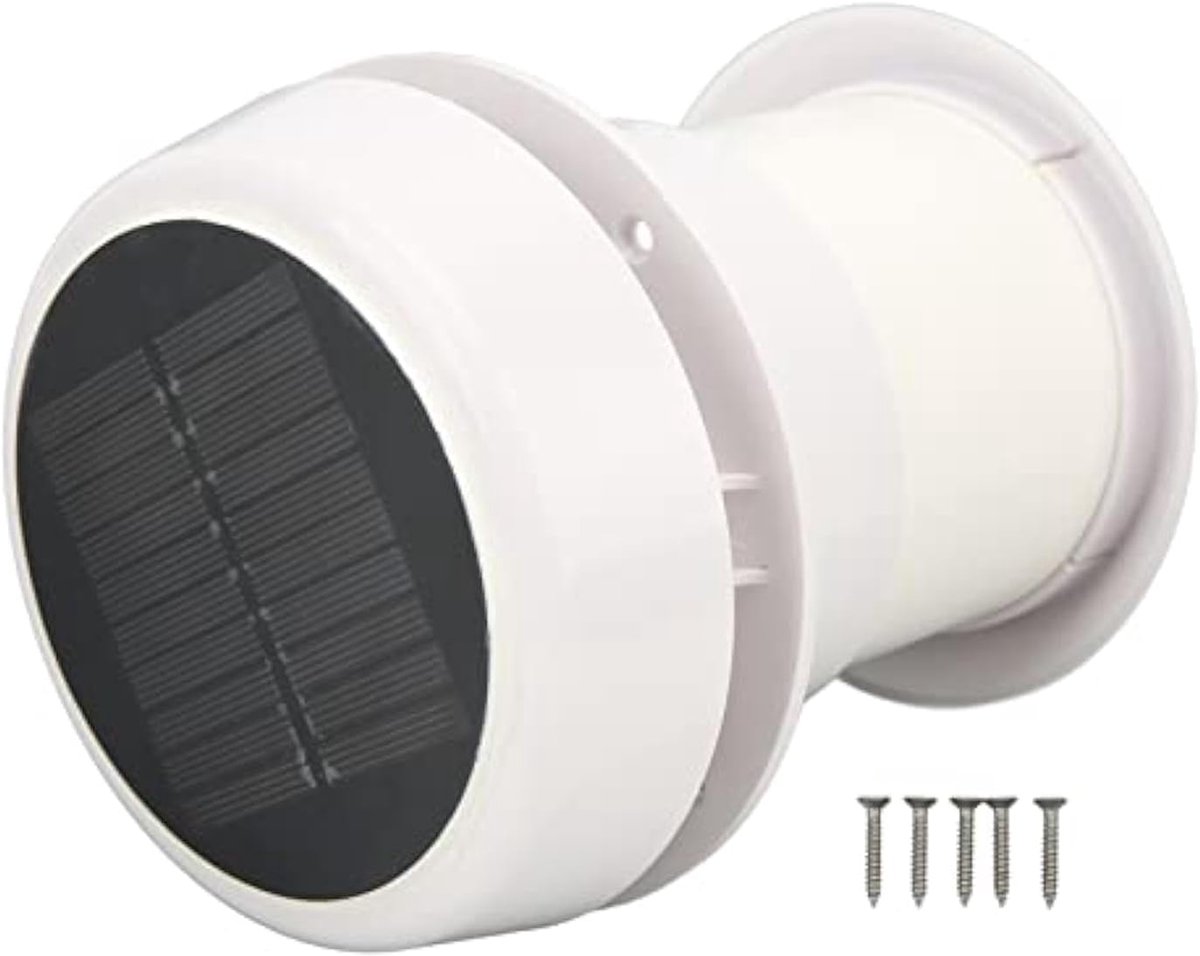 Dak Ventilator - Afzuigventilator Camper - Ventilatie Camper - Zonne-energie en 12V - Diameter 118mm