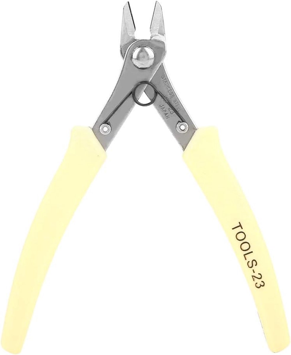 Mini Snijtang - Precisie Tang - Elektronica Reparatie - Roestvrij Staal - 13 cm - Zilver