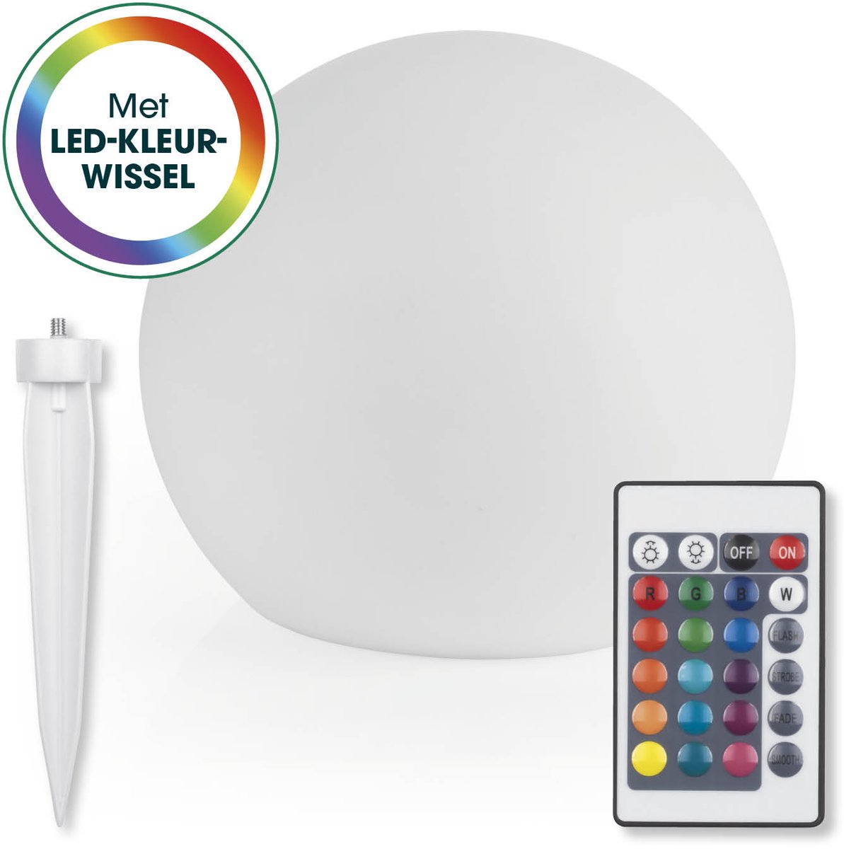 Bol.com EASYmaxx LED-zonnelamp met kleurwisseling | Decoratieve tuinlamp met LED-verlichting | Prachtige lichteffecten met dagli... aanbieding
