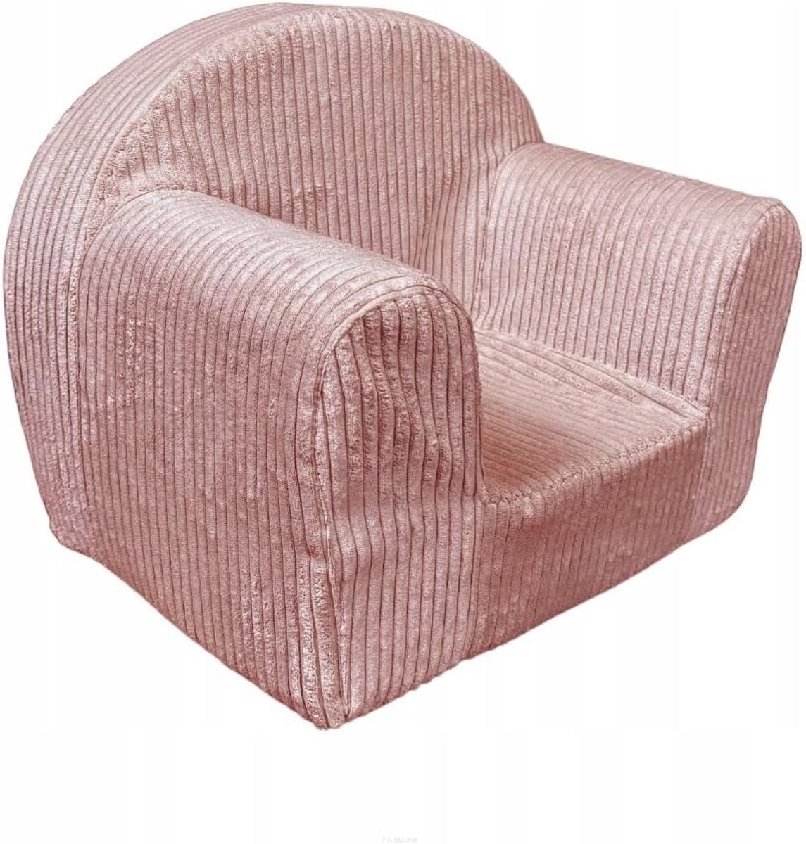Kinderfauteuil Mini - Knuffelstoel - Ontspannen en Spelen - Oeko-Tex Gecertificeerd - 40x33x39 cm - Oudroze