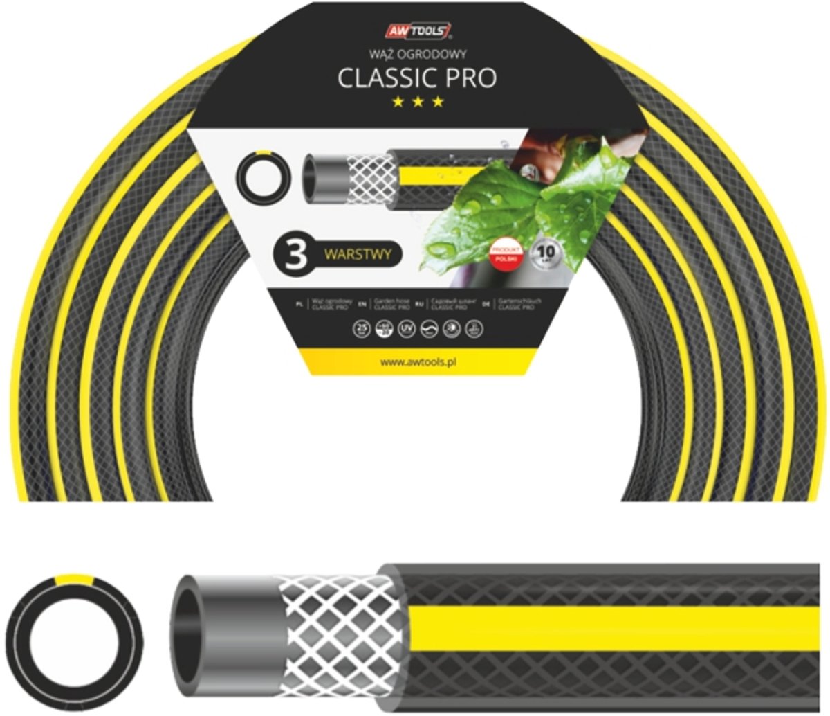 AWTools Classic Pro - Tuinslang - 3/4" - 50m - Drievoudige Bescherming