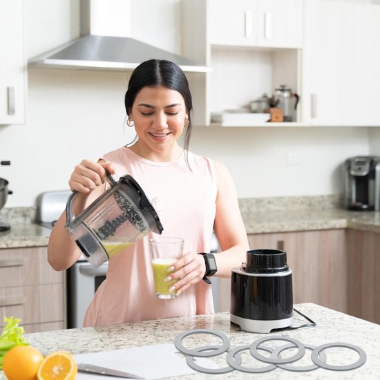 Blender Pakking - Rubber Ring - Blender Reparatie - 6 Stuks Set - 6.6 cm Diameter - Grijs van Merkloos — afbeelding 4