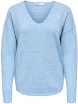 ONLY Dames ONLRICA Life L/S V-hals PULLO KNT NOOS trui, azalea roze/Detail:Melange, S, Azalea Pink/Detail:melange, S