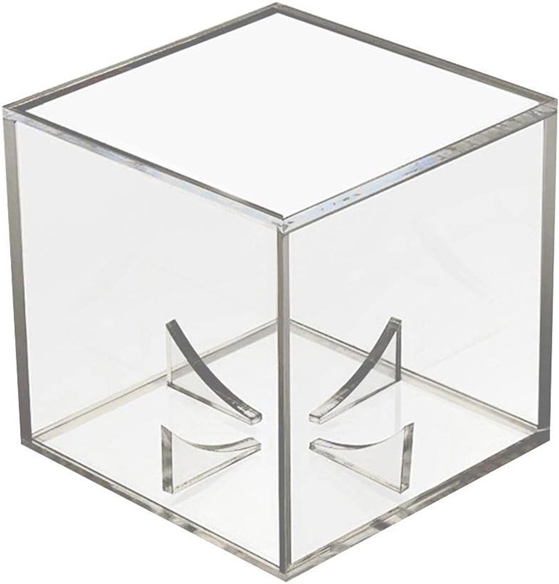 Acryl Display Case voor Tennisballen en Baseballs, Transparant, UV-bescherming, Stofdicht, 8 x 8 x 8 cm, Perfect voor Verzamelaars