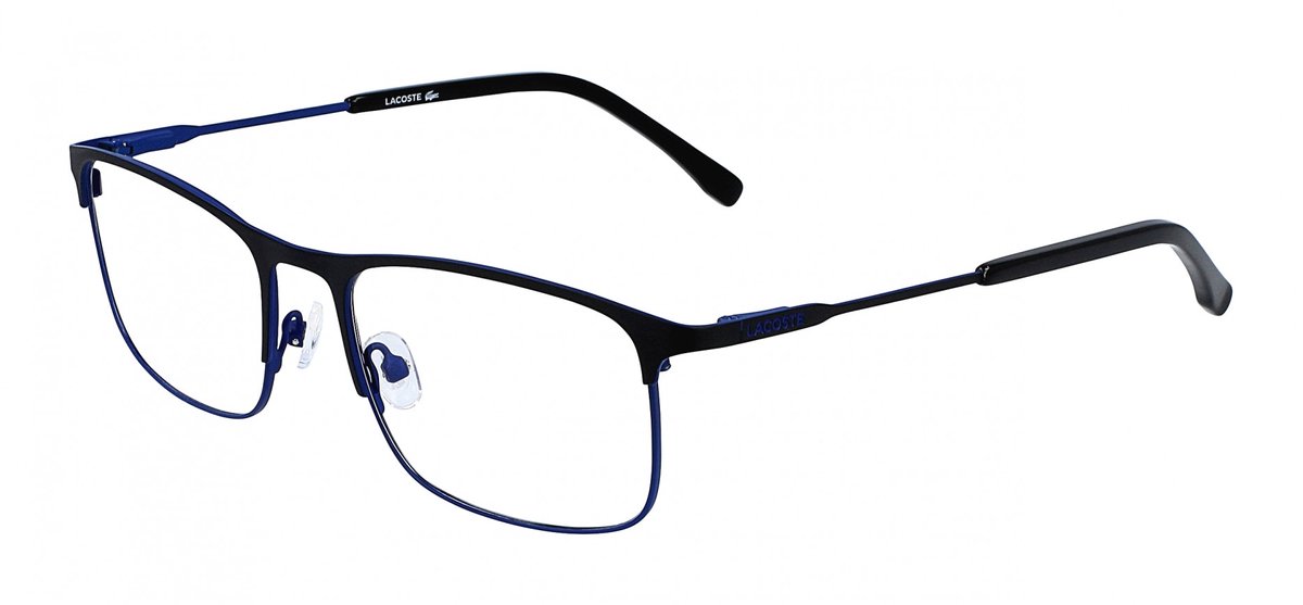 Lacoste L2252 (001) matte black/blue 54/18/145 MAN Brilmonturen