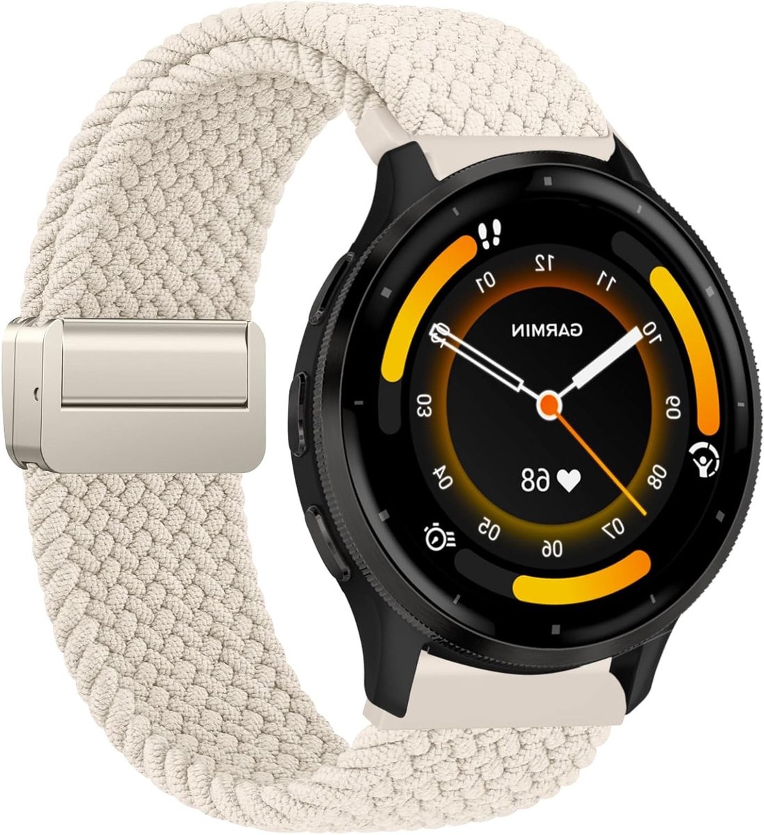 Geweven Armband voor Garmin Venu 3, Forerunner 255/265 en Vivoactive 4 - 22mm Nylon Horlogeband voor Samsung Galaxy Watch 3 en Amazfit Balance, Geschikt voor Mannen en Vrouwen