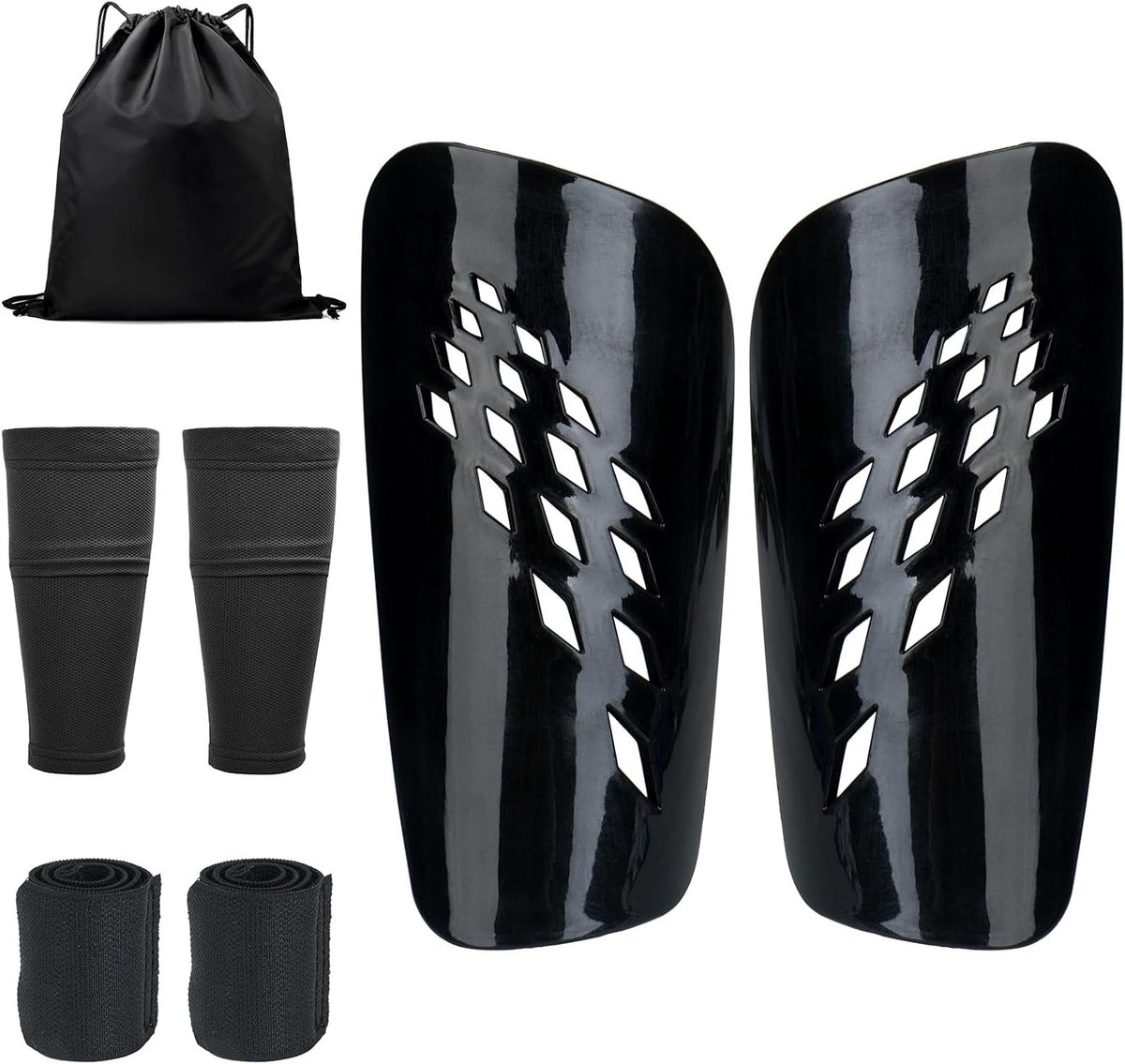 Voetbal in zwart, 6 x 17 x 8 cm, ideaal voor training, recreatief spel en cadeau-ideeën