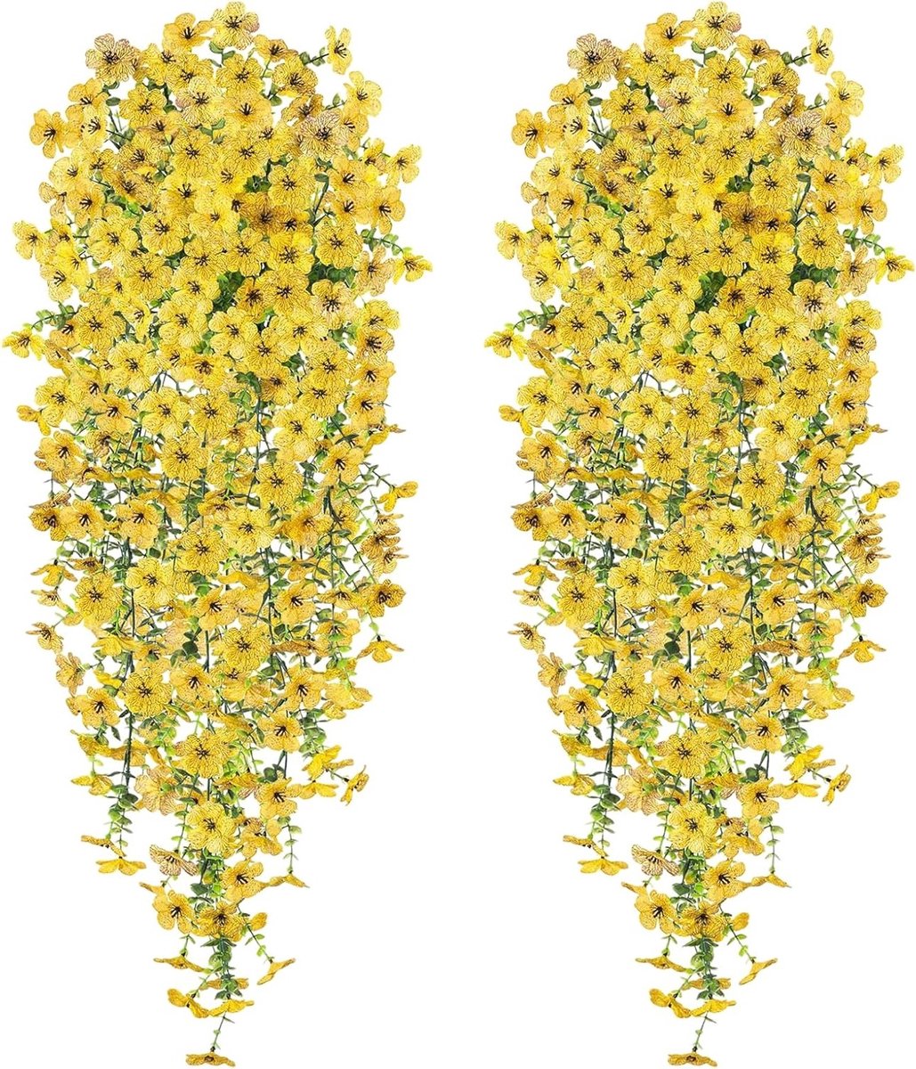 CONNECTION Yellow artificial hanging flowers - ShopVlot