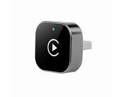 CarPlay draadloze adapter en Android Auto draadloze adapter, 2-in-1 bekabelde naar draadloze adapter voor Apple CarPlay/Android Auto, Plug & Play, automatische verbinding, voor iOS 10+/Android 11+ (zwart)