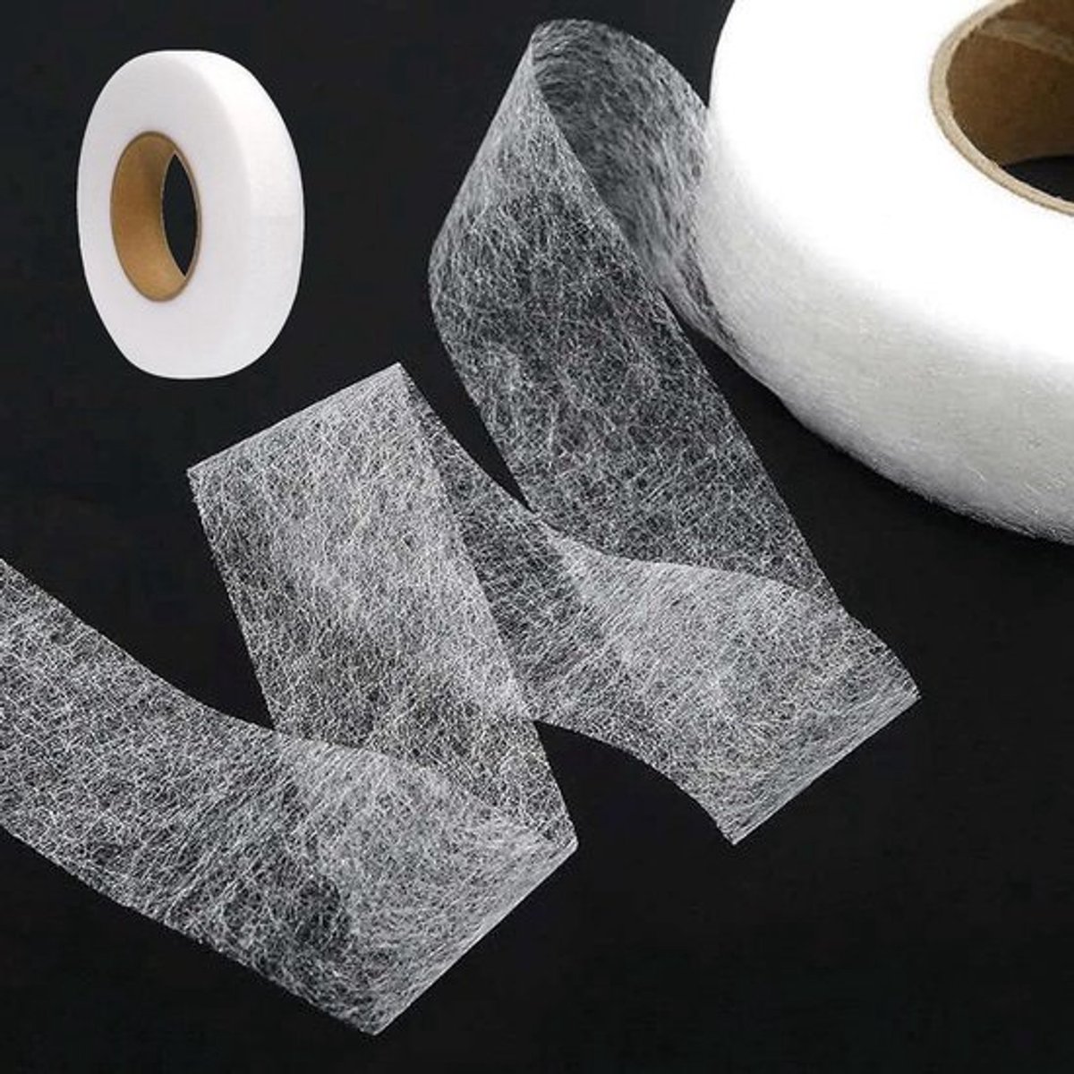 20 mm zoomband om gordijnen in te korten, zelfklevend naadband - textiel accessoire.
