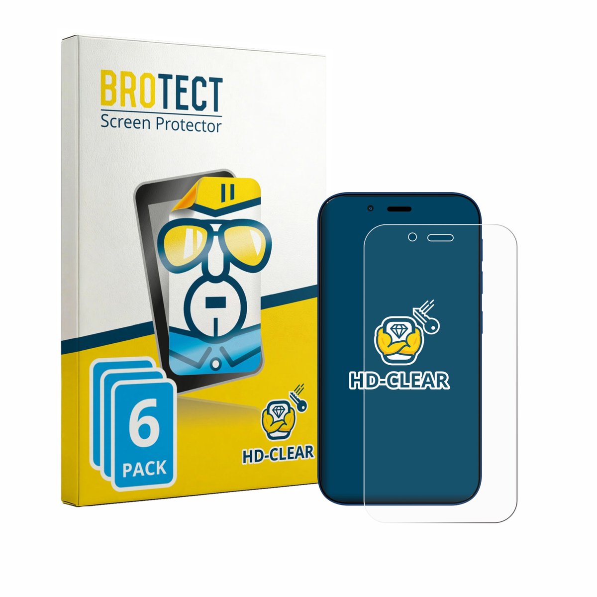 BROTECT - Screenprotector voor Hisense U964 - Folie Beschermfolie transparant 6 Stuks