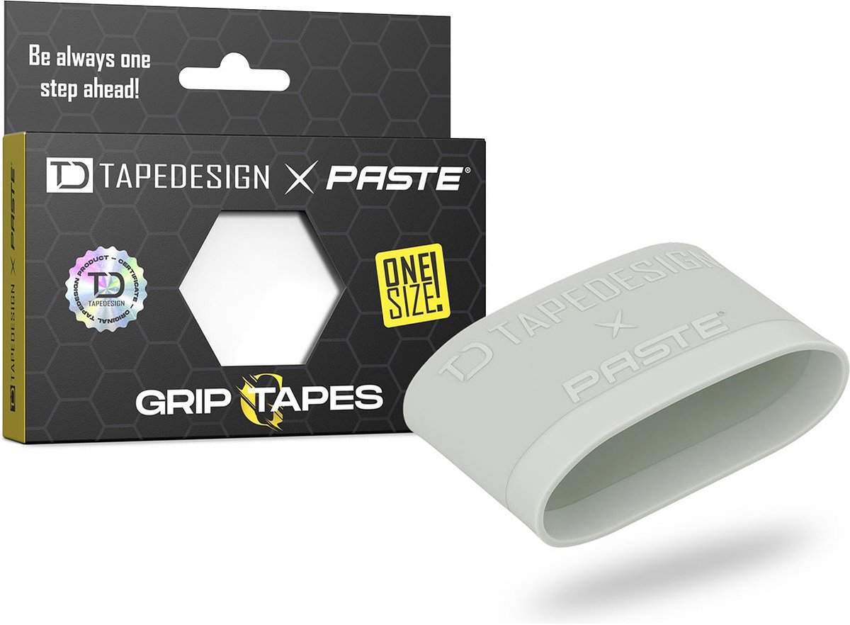 Tapedesign X Paste® – Grip Tapes Scheenbeschermerhouder - Grijs | Maat: ONE SIZE