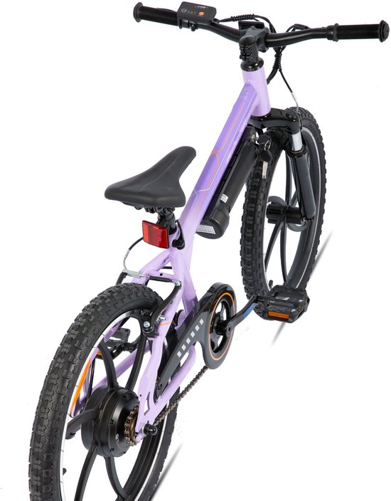 STARMOTO Radspur Elektrische Mountainbike - 20 Inch - 250W Motor - Vering Voorvork - Paars — afbeelding 5