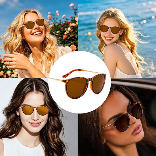 Retro Zonnebrillen voor Dames met Polaroid en UV400 Bescherming - Perfect voor Reizen en Autorijden van Merkloos — afbeelding 4