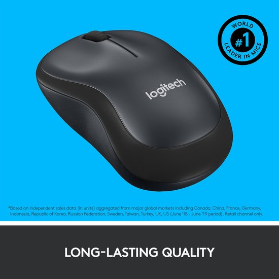 Logitech M220 Silent - Draadloze Muis - Grijs