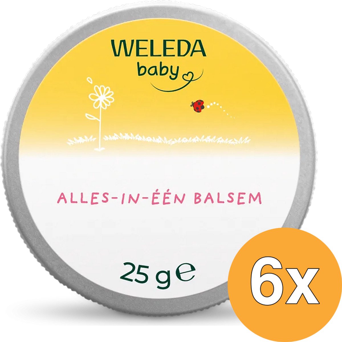 6x WELEDA Calendula alles-in-een balsem (25 gr)