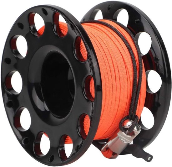 Diving Reel 30m met Plastic Coil en Rvs Klikclip voor Grotten- en Technisch Duiken, Ideaal voor Onderwateravonturen van Merkloos — afbeelding 3