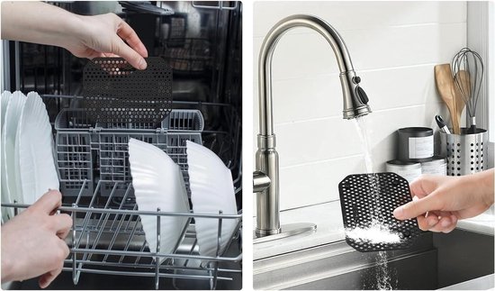 2 x Silicone Spatbescherming voor Airfryer en Multikoker, Hittebestendig en Duurzaam Siliconen Accessoire van Merkloos — afbeelding 3