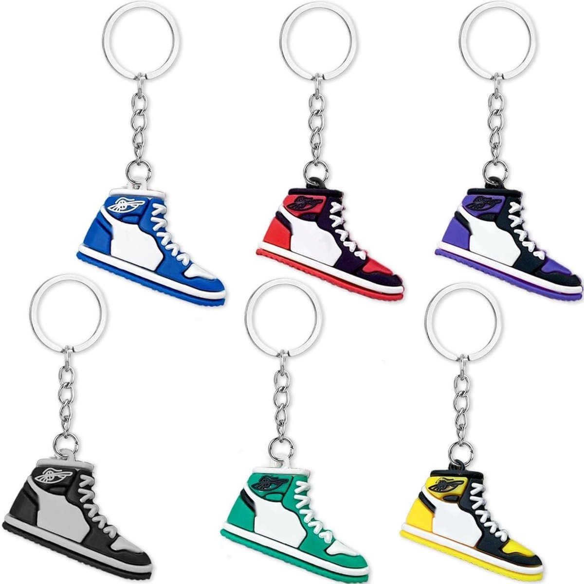 Sneakers en Sportschoenen met 6 Mini Basketbal en Voetbal voor Mannen, Vrouwen en Kinderen Geschenkset