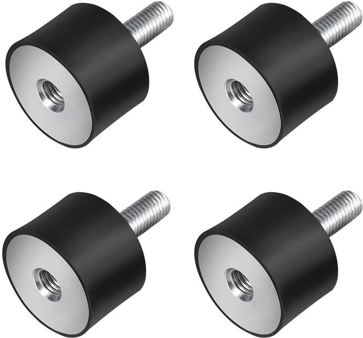 Set van 4 M8 schokdempers, rubberen silentblocks en metalen buffers voor optimale demping en geluidsreductie