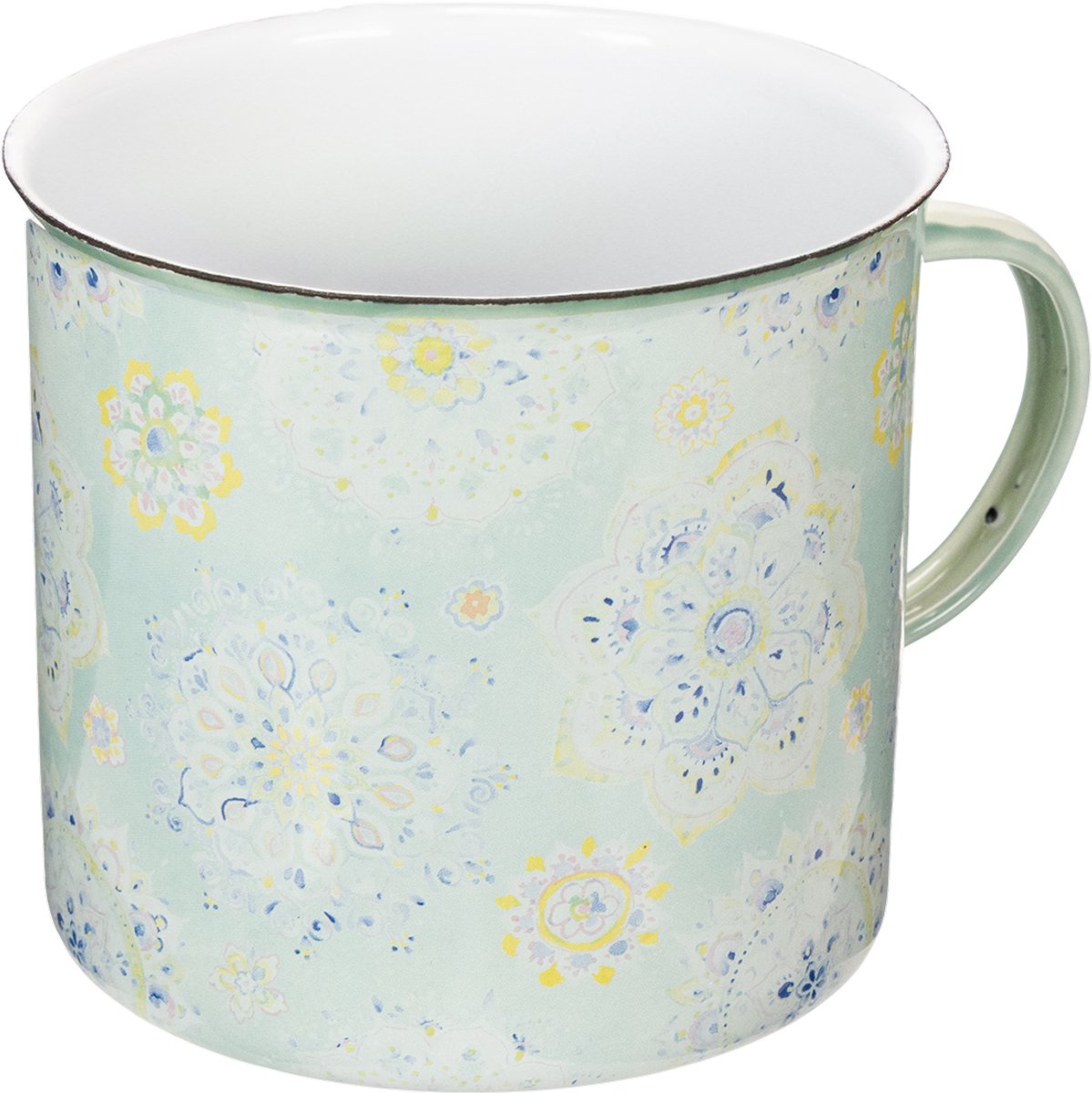 Decoratieve beker mandala geëmailleerd Ø13cm H12cm