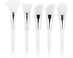 Set van 5 Flexibele Siliconen Maskerkwasten voor DIY Gezichts- en Oogmaskers, Perfect voor…