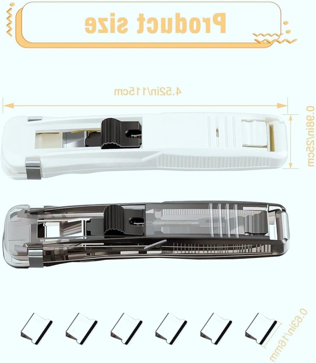 Dispenser Set voor Paperclips - 2 Draagbare Handheld Houder met 300 Zilveren Metalen Clips voor Kantoor, School en Thuisgebruik