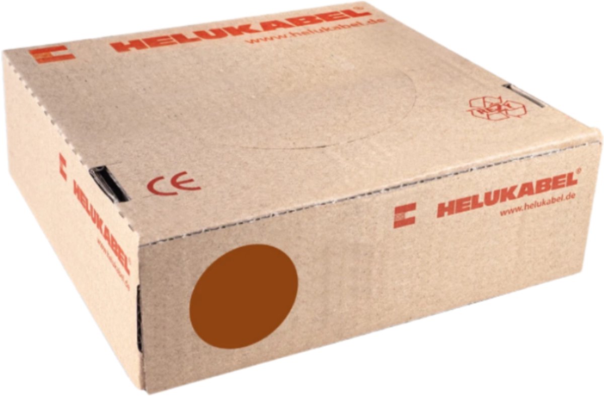 Montagedraad VDS 2.5mm² (H07V-K) 70° bruin - per rol 100 meter (29148)