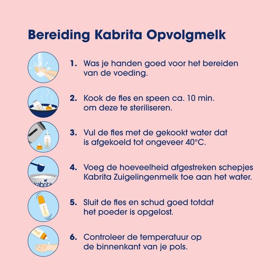 Kabrita 2 Opvolgmelk Multipack - Geitenmelk Flesvoeding vanaf 6 maanden - 2x800g van Merkloos — afbeelding 5