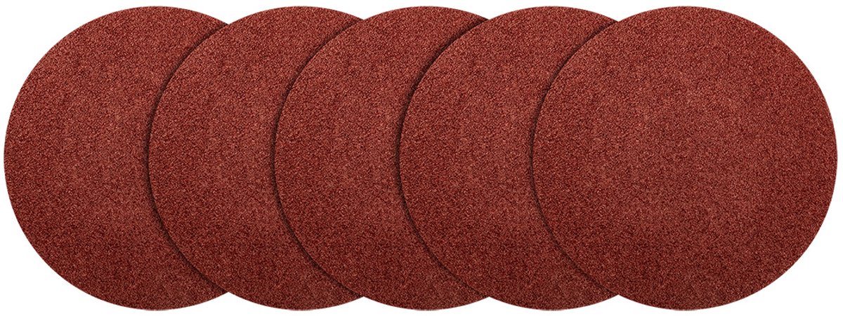 GRAPHITE Serie 58T184 - Schuurschijven - 125 mm - Klittenband - Middelgrootheid P120 - Zonder Gaten
