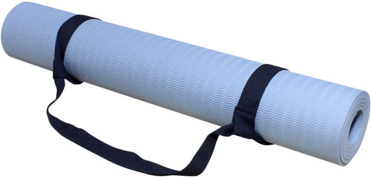 Verstelbare Draagriem voor Yogamat, Ideaal voor Alle Matformaten, Handige Yoga Mat Houder, Zwart, Comfortabel en Duurzaam