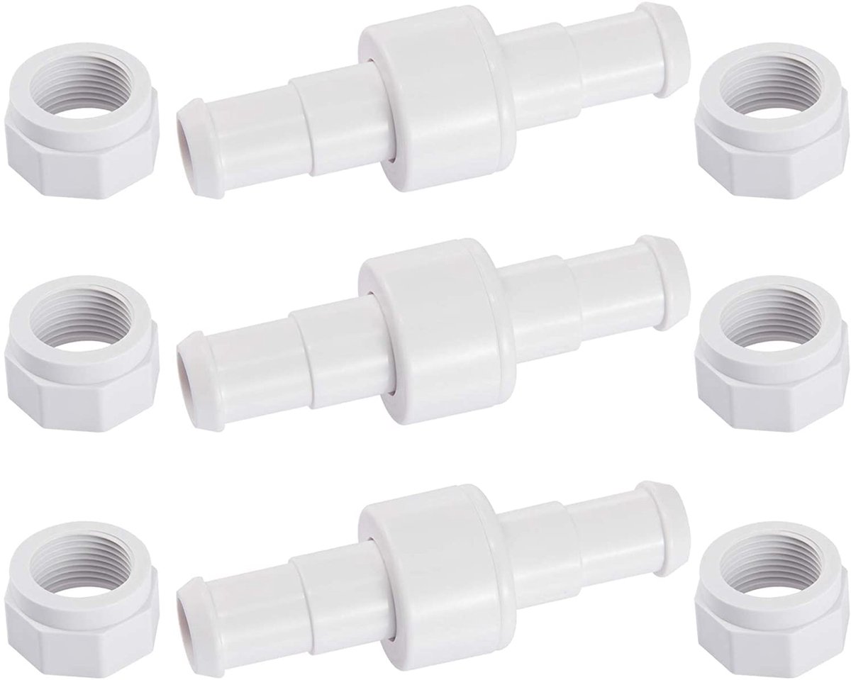 D20 Draaiende Ballen (3 stuks) - Compatibel met Zodiac Polaris 180, 280, 380 Zwembadreiniger - Inclusief 6 stuks D15 Bevestigingsmoeren