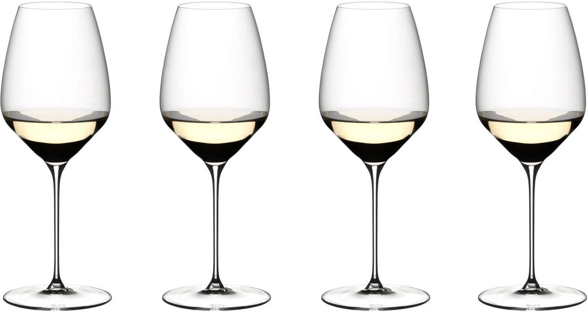 Riedel Wijnglazenset Veloce - Witte wijnglazen voor Riesling - Set van 4 glazen - Kras- en breukbestendig - Vaatwasserbestendig - Kristalglas - Hoogte 247 mm, Diameter 92 mm - Glaswerk - Wijnglazen set