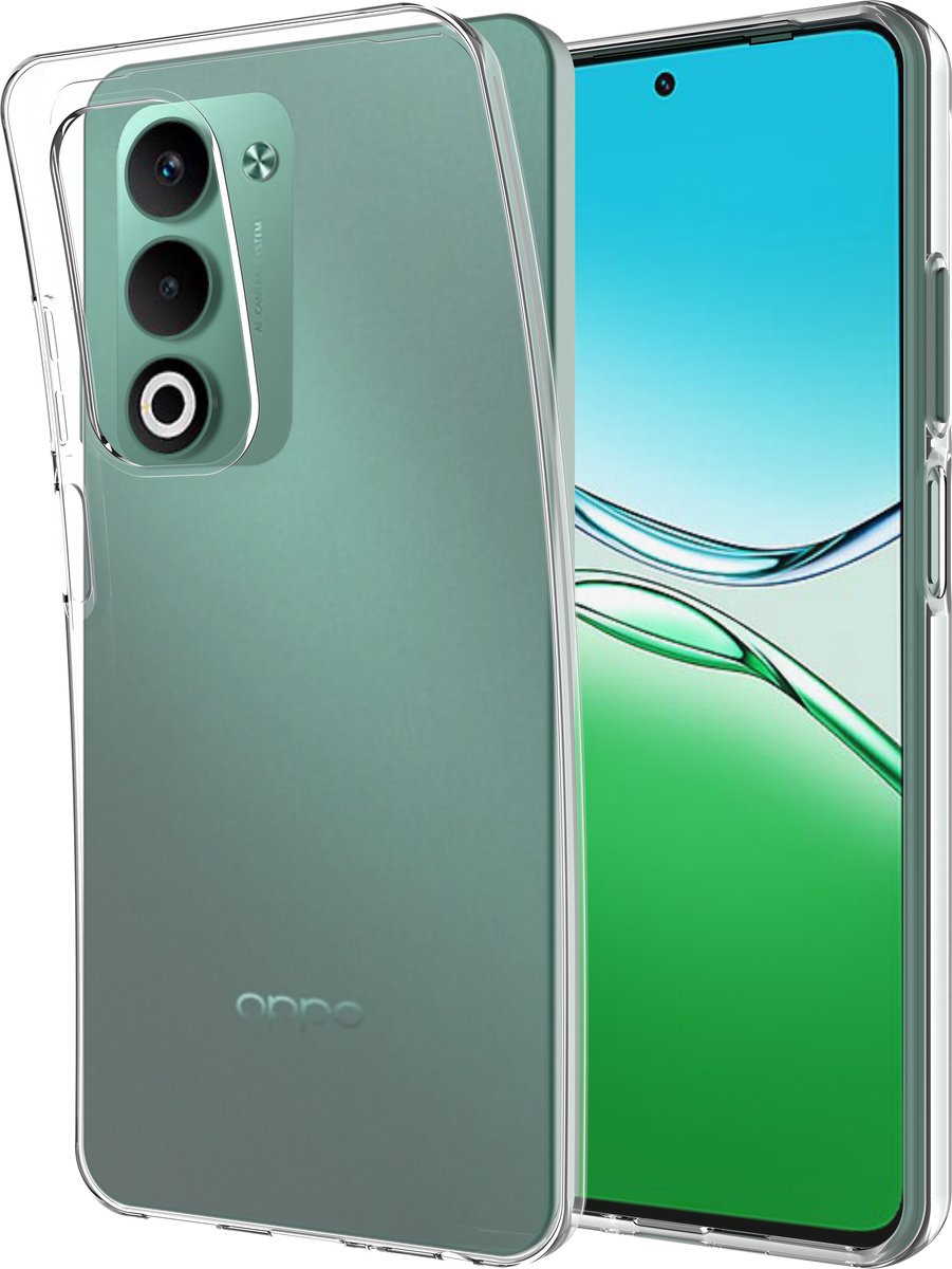 Just in Case hoesje geschikt voor Oppo A5 (5G) Hoesje Siliconen - Flexibele Case - Transparant