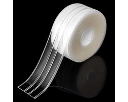 Self Adhesive Waterproof Wall Sticker,Caulk Strip PVC Flexible Self Adhesive Tape Waterproof Sealing Tape 3.2M Bumper Strip for Kitchen, Bathroom, Bathtub, Toilet, Wall Floor (Transparent)