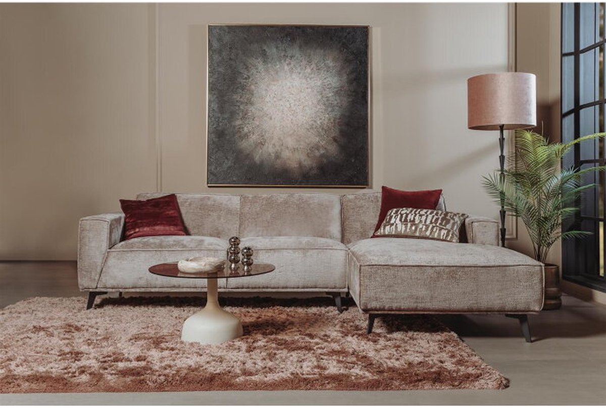 Tower Living Leeds 2 5-AL + Chaise R - Touch 04 Taupe